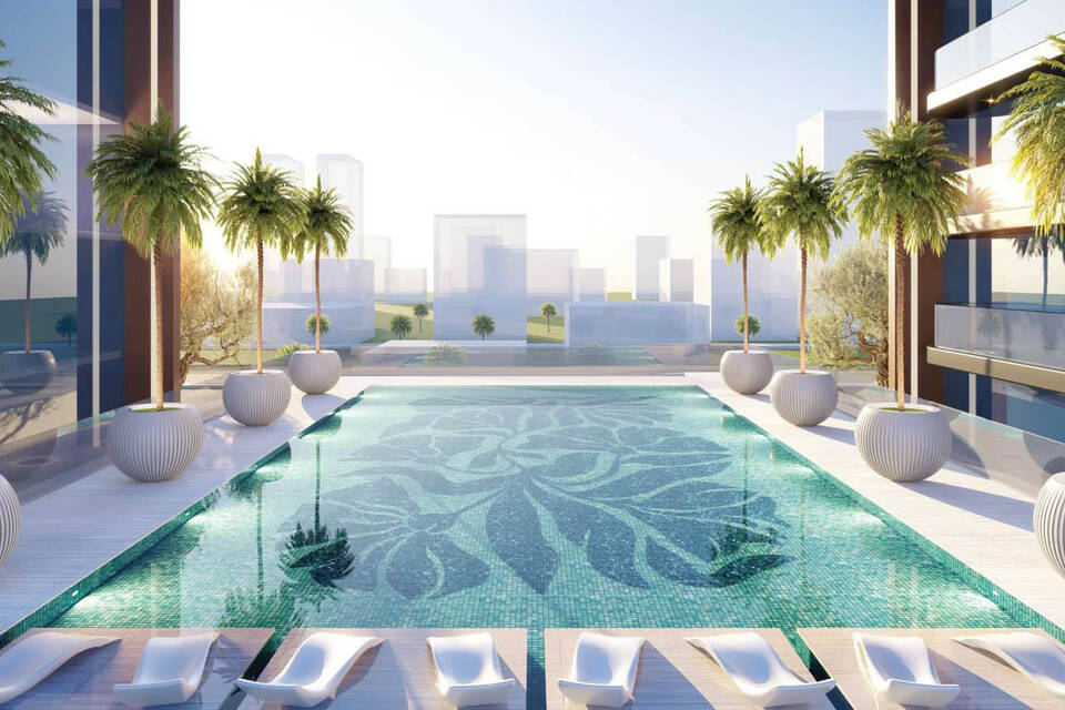 Central swimming pool